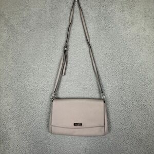 Kate Spade Crossbody Bag Shoulder Bag Light Gray Spade Logo Chain Detail‎